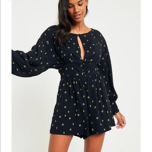 Free People Love Grows Romper Black color - Picture 6 of 8